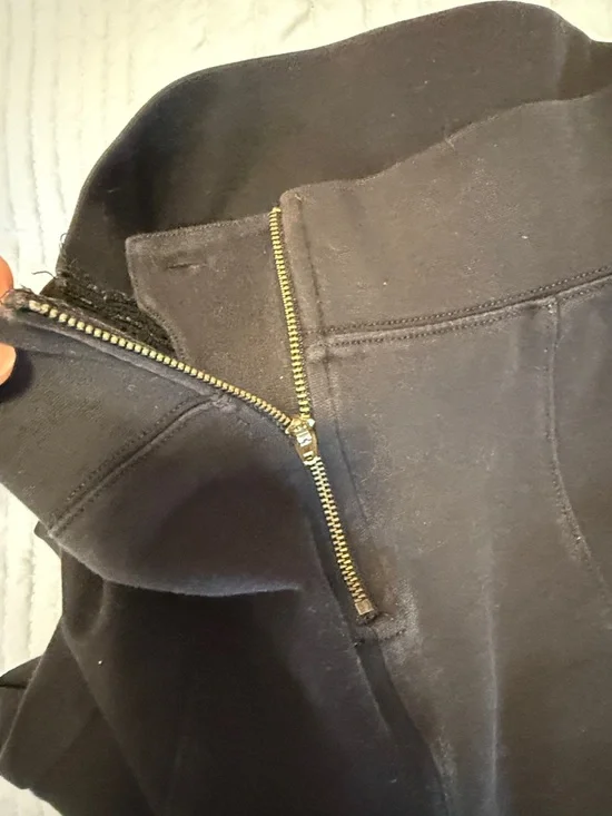 American Eagle Black Super Stretch Crop Flare Trousers - Picture 3 of 4